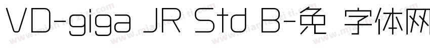 VD-giga JR Std B字体转换